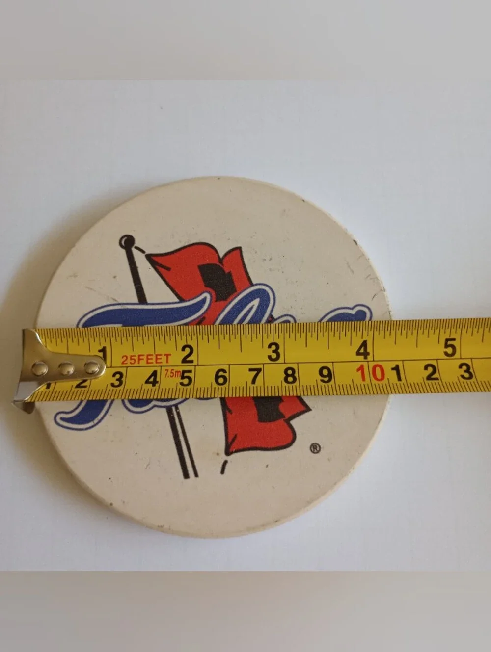 University Of Tulsa Ceramic Drink Coaster With Cork Backing Golden Hurricane